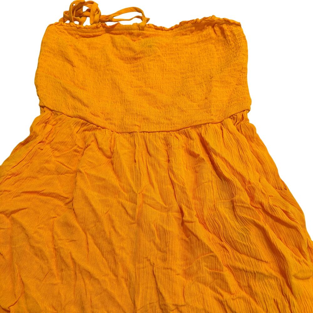 Wild Fable Women's Mango Orange Sleeveless Smocked Romper - Size Medium - NWT